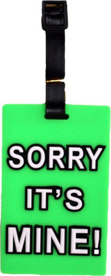

Way Beyond Green(Sorry, It's Mine) Durable Rubber Luggage Travel Bag Tag / Luggage Tag(Green)