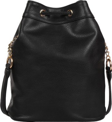 

Lychee Bags Women Casual Black PU Sling Bag