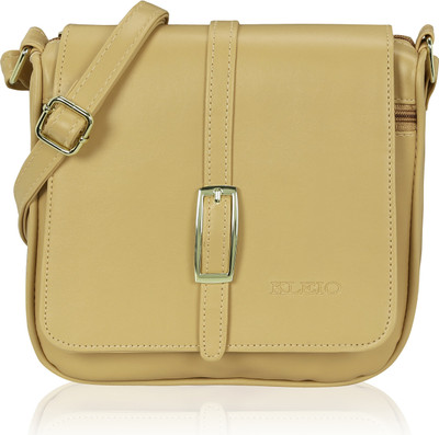 

Kleio Women Formal, Casual Beige Leatherette Sling Bag