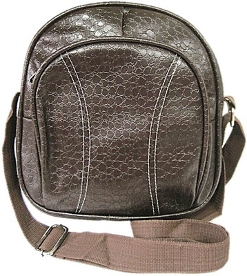 

Muccasacra Men & Women Evening/Party, Casual Brown Leatherette, PU Sling Bag