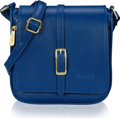 

Kleio Women Formal, Casual Blue Leatherette Sling Bag
