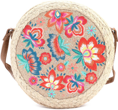 

Accessorize Women Casual Multicolor Jute Sling Bag