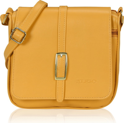 

Kleio Women Formal, Casual Yellow Leatherette Sling Bag