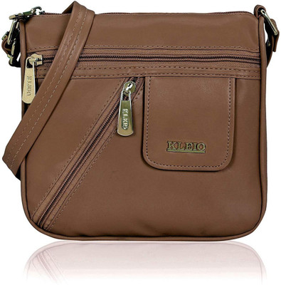 

Kleio Women Formal, Casual Brown PU Sling Bag