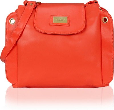 

Kleio Women Formal, Casual Red Leatherette Sling Bag