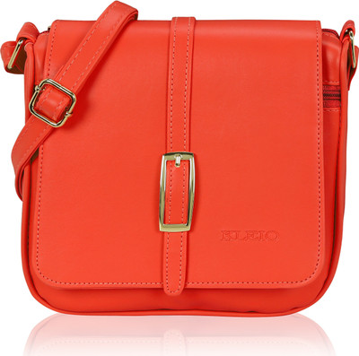 

Kleio Women Formal, Casual Red Leatherette Sling Bag