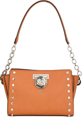 

Guess Women Evening/Party Orange PU Sling Bag