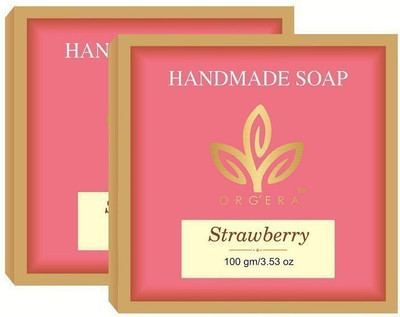 

Org'era Handmade sugar soap strawberry(200 g, Pack of 2)