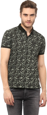 mufti-floral-print-men-polo-neck-green-t-shirt