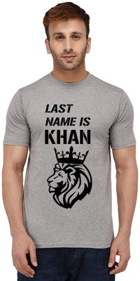 Aseria Graphic Print, Typography Men Round Neck Grey T-Shirt