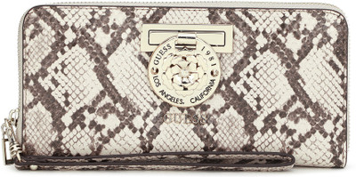 

Guess Women Beige Artificial Leather Wallet(4 Card Slots), Natural python