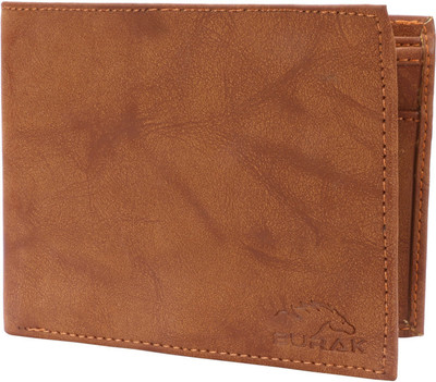 

BURAK Men Brown Artificial Leather Wallet(4 Card Slots), Brown-02