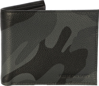 

Peter England Men Grey Genuine Leather Wallet(6 Card Slots)