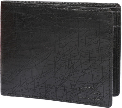 

BURAK Men Black Artificial Leather Wallet(8 Card Slots), Black-01
