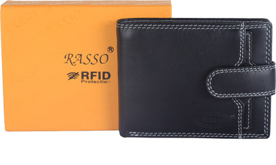 

RASSO Men Black Genuine Leather Wallet(5 Card Slots)