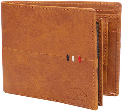 

BURAK Men Brown Artificial Leather Wallet(6 Card Slots), Brown-02