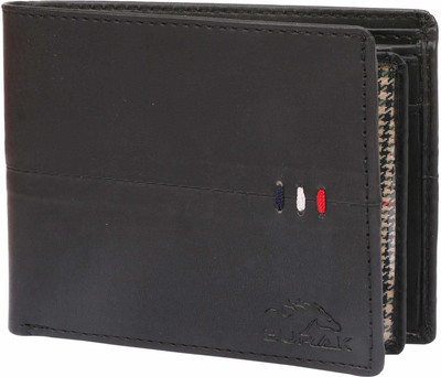 

BURAK Men Black Artificial Leather Wallet(8 Card Slots)