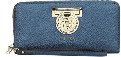 

Guess Women Blue Artificial Leather Wallet(12 Card Slots), Midnight