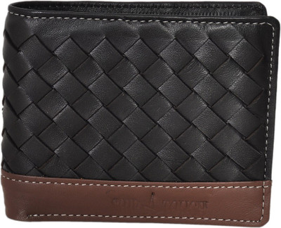 

SHIPTOUCH Men Black, Tan Genuine Leather Wallet(8 Card Slots)