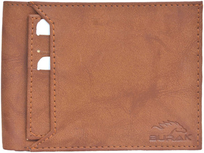 

BURAK Men Brown Artificial Leather Wallet(9 Card Slots)