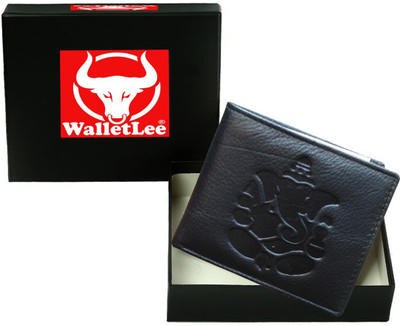 

WalletLee Men Black Genuine Leather Wallet(1 Card Slot)