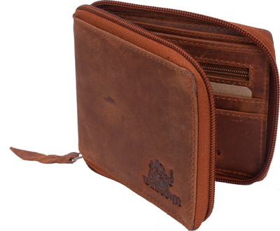 

Bull Kraft Men Brown Genuine Leather Wallet(9 Card Slots), Brown-05