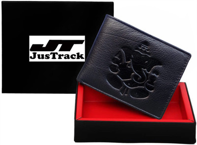 

Justrack Men Black Genuine Leather Wallet(1 Card Slot)