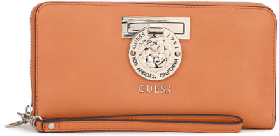 

Guess Women Orange Artificial Leather Wallet(4 Card Slots)