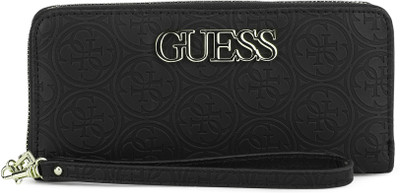 

Guess Women Black Artificial Leather Wallet(12 Card Slots)