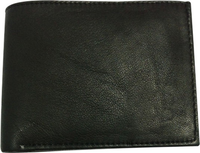 

Pihucollection Boys Black Genuine Leather Wallet(3 Card Slots)
