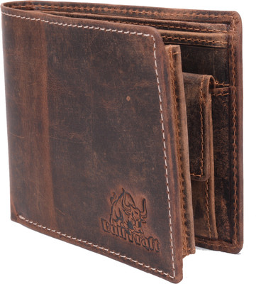 

Bull Kraft Men Brown Genuine Leather Wallet(7 Card Slots), D brown-10