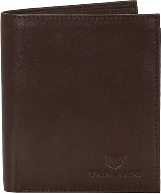 

Tan Luzo Men Brown Genuine Leather Wallet(5 Card Slots)