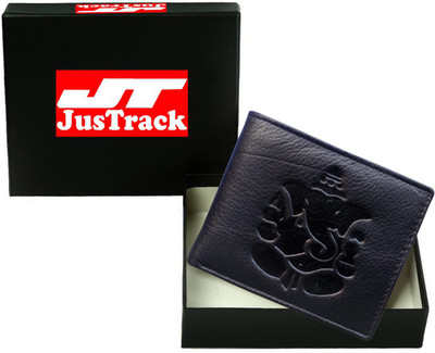 

Justrack Men Black Genuine Leather Wallet(1 Card Slot)
