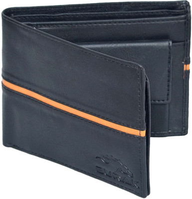 

BURAK Men Black Artificial Leather Wallet(9 Card Slots)