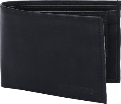 

wild hors Boys Black Artificial Leather Wallet(4 Card Slots)
