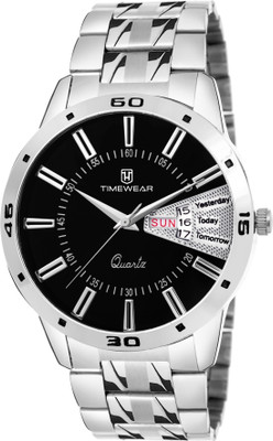 

TIMEWEAR FK-184BDTGCH Timewear Formal Black Dial Day Date Watch for Men Watch - For Men