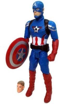 

Starsky Super Hero Captain America Action Figure For Your Little Kids (Blue)(Blue)
