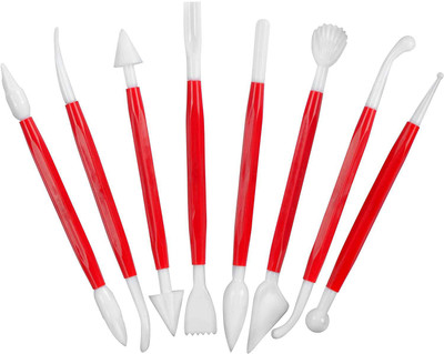 

Zahuu Double Ended Cake Decorating Sugar Craft and Clay Modelling Plastic Tool Kit