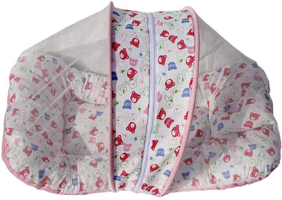 

Aayat Kids Luxury Bed Insects Protector Skin Friendly X24 Soft Baby Bed Breathable Crib(Fabric, Multicolor)