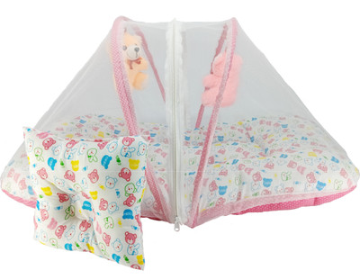 

Aayat Kids Luxury Bed Insects Protector Skin Friendly X33 Soft Baby Bed Breathable Crib(Fabric, Multicolor)