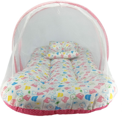 

Aayat Kids Luxury Bed Insects Protector Skin Friendly X26 Soft Baby Bed Breathable Crib(Fabric, Multicolor)