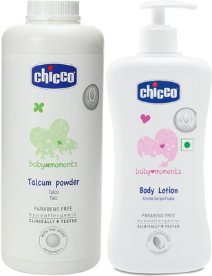 

Chicco Baby Powder 500gms and Baby Lotion 500 ml(White)
