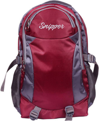

Snipper Trendy Waterproof School Bag(Maroon, 30 L)