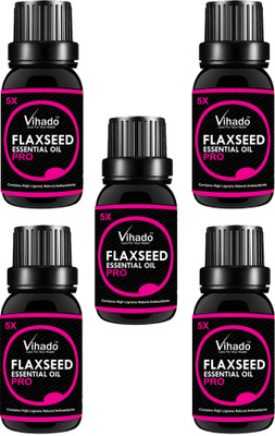 

VIHADO 5X PRO Flaxseed Oil, 100% Pure, Natural & Undiluted (20 ml) (Pack of 5)(20 ml)
