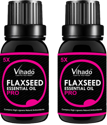 

VIHADO 5X PRO 100% pure flaxseed oil with Omaga-3 (25 ml) (Pack of 2)(25 ml)