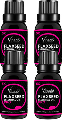 

VIHADO 5X PRO Flax seed Oil 100% Pure & Natural Essential Oil | Flaxseed Essential Oil | Flax seed Oil For Skin | Flaxseed Oil For Weight Loss | Cold Pressed Flax seed Oil |Organic Flaxseed Oil | Linseed Oil | Flaxseed Oil For Cooking | Lin seed oil - (20