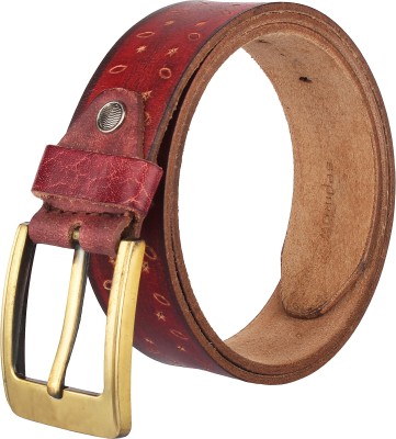 

Spairow Men Casual Maroon Genuine Leather Belt