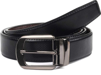 

Natali Traders Men Casual Black Artificial Leather Reversible Belt