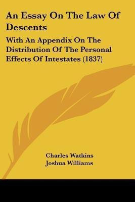 An Essay On The Law Of Descents(English, Paperback, Watkins Charles Department of Geography)