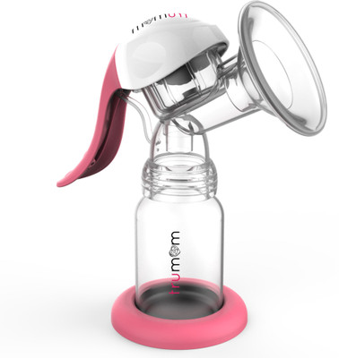 

Trumom Manual Comfort Baby Breastmilk Breast Pump with Temparture Indicator Ring & - Manual(Pink)